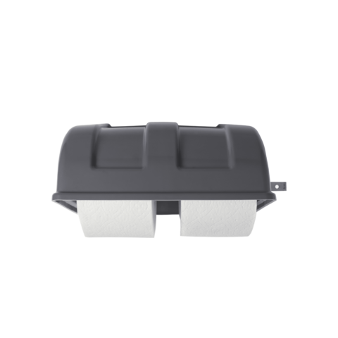 Suporte para papel higiênico de 2 rolos com barra